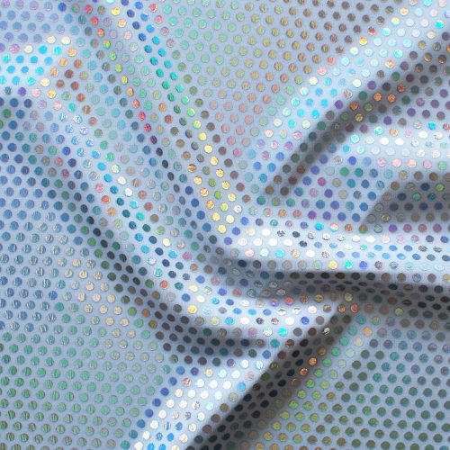 bespoke bikini material MF5002 white sequin
