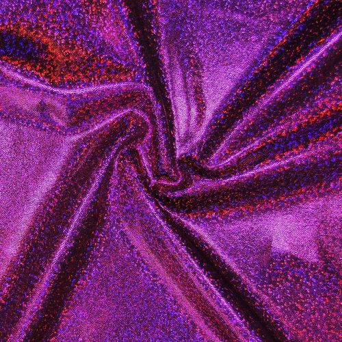 Bespoke Bikini material HKM2011 Sugar Plum Hologram Foil Effect Shine