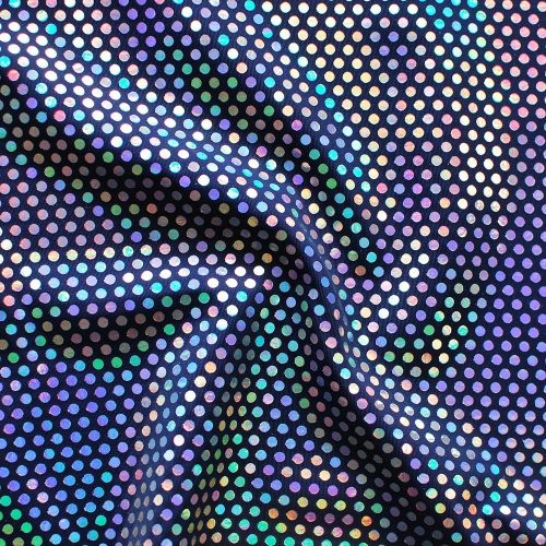 Silver Lazer Mini Sequin/MF5009 Navy Matt